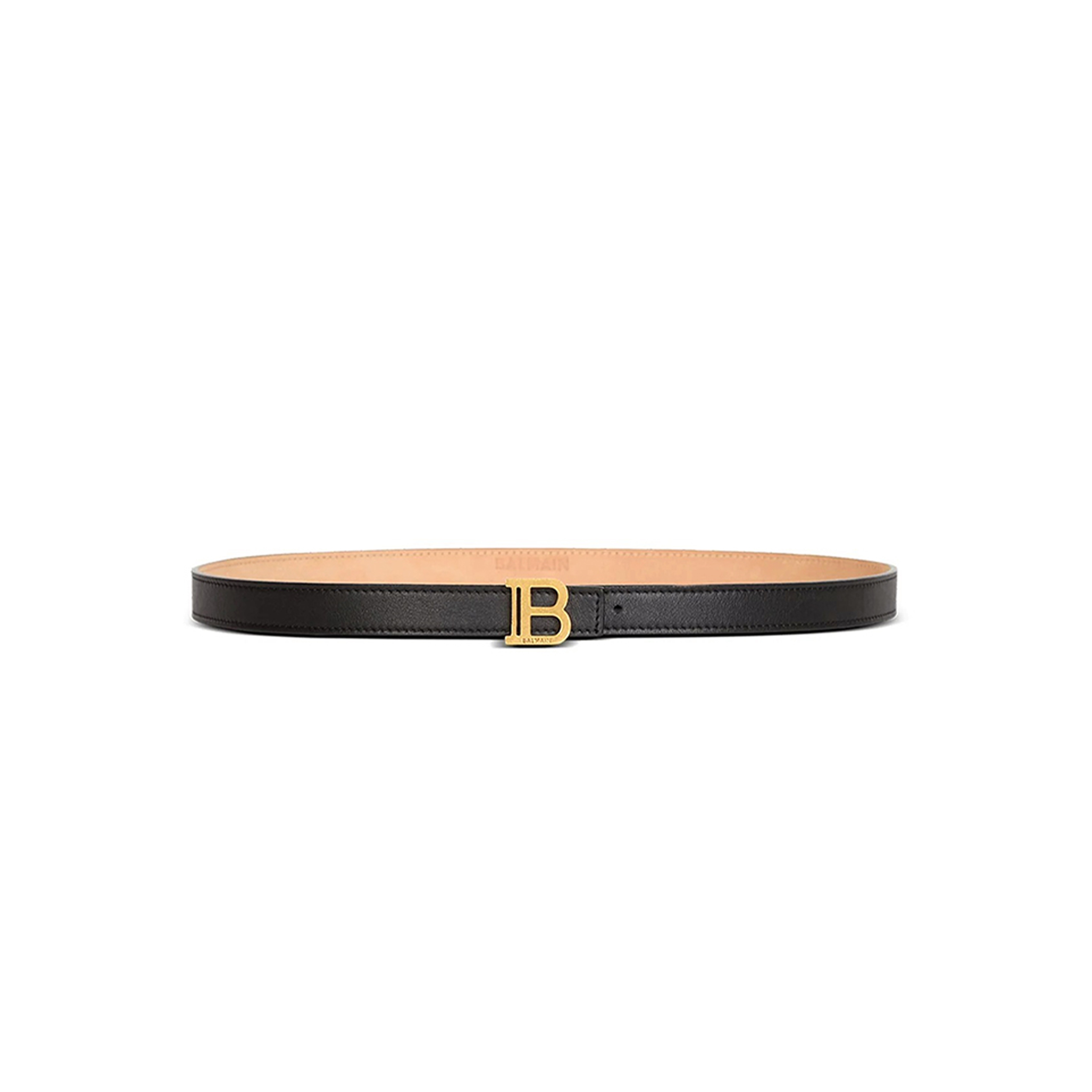 BALMAIN THIN CALFSKIN B-BELT 